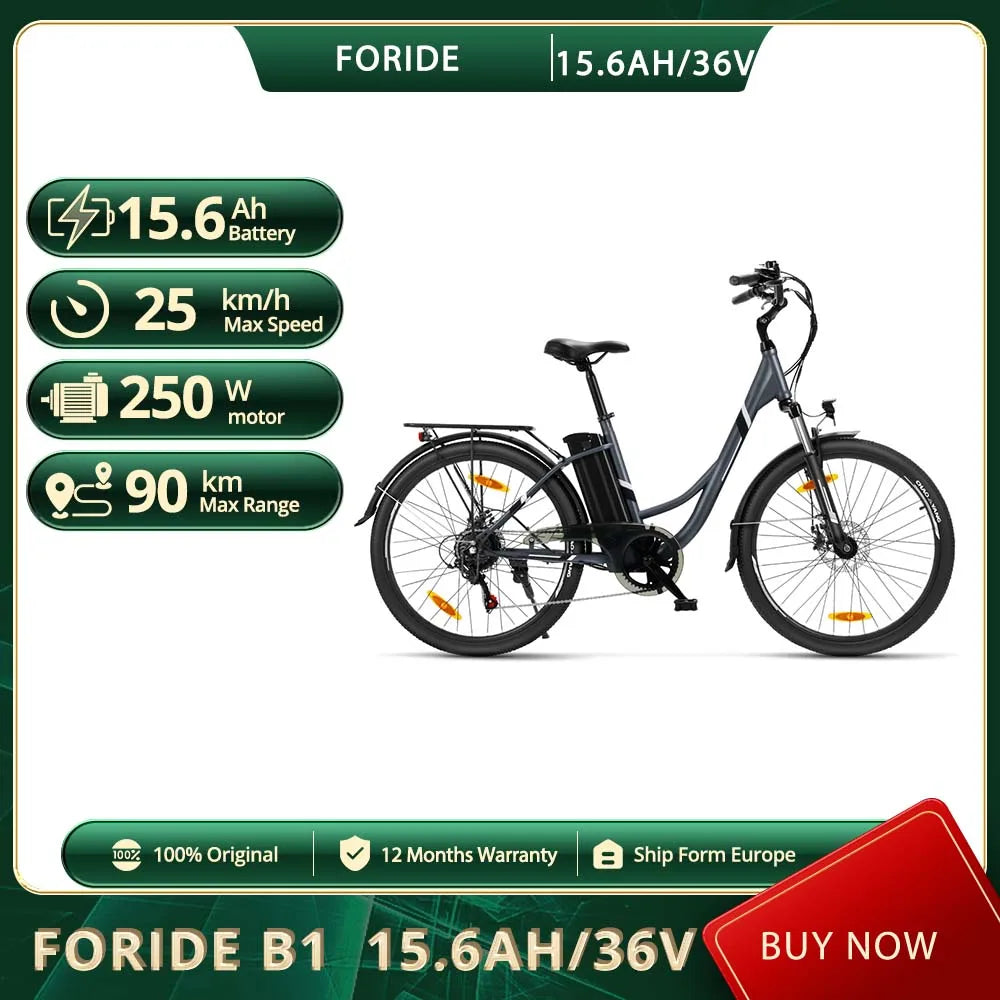 Foride B1  City Bike 25km/h .26.