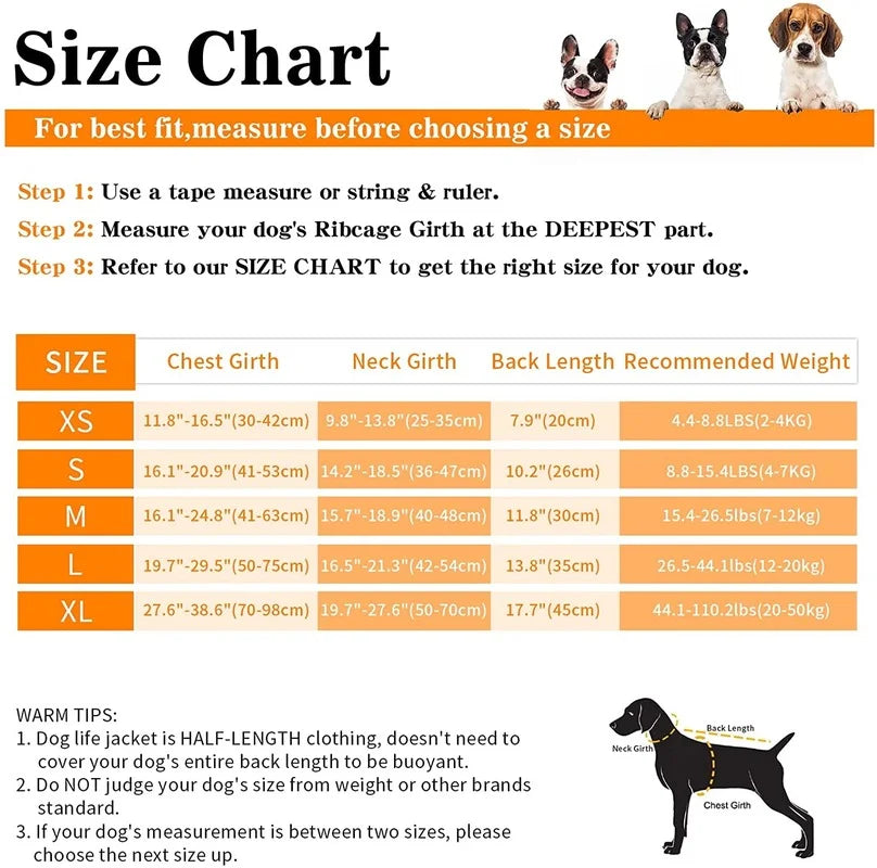 jacket Sport Safety Rescue Vest Dog Clothes