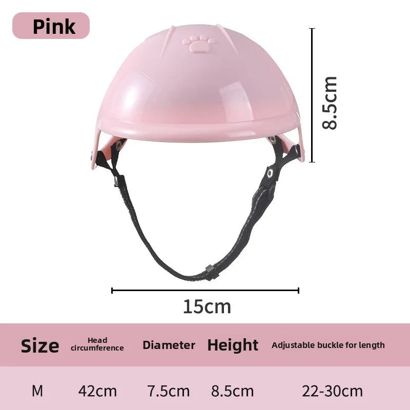 Pet Helmet Pink Dog Cat Motorcycle