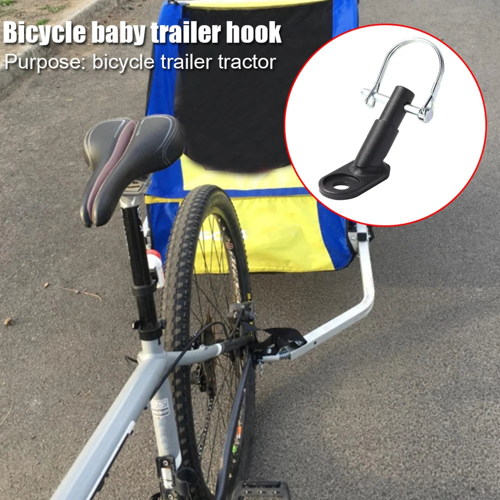 Bike Trailer Hitch Coupler Set Steel Bicycle