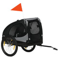 PawHut bike trailer for dog with steel frame