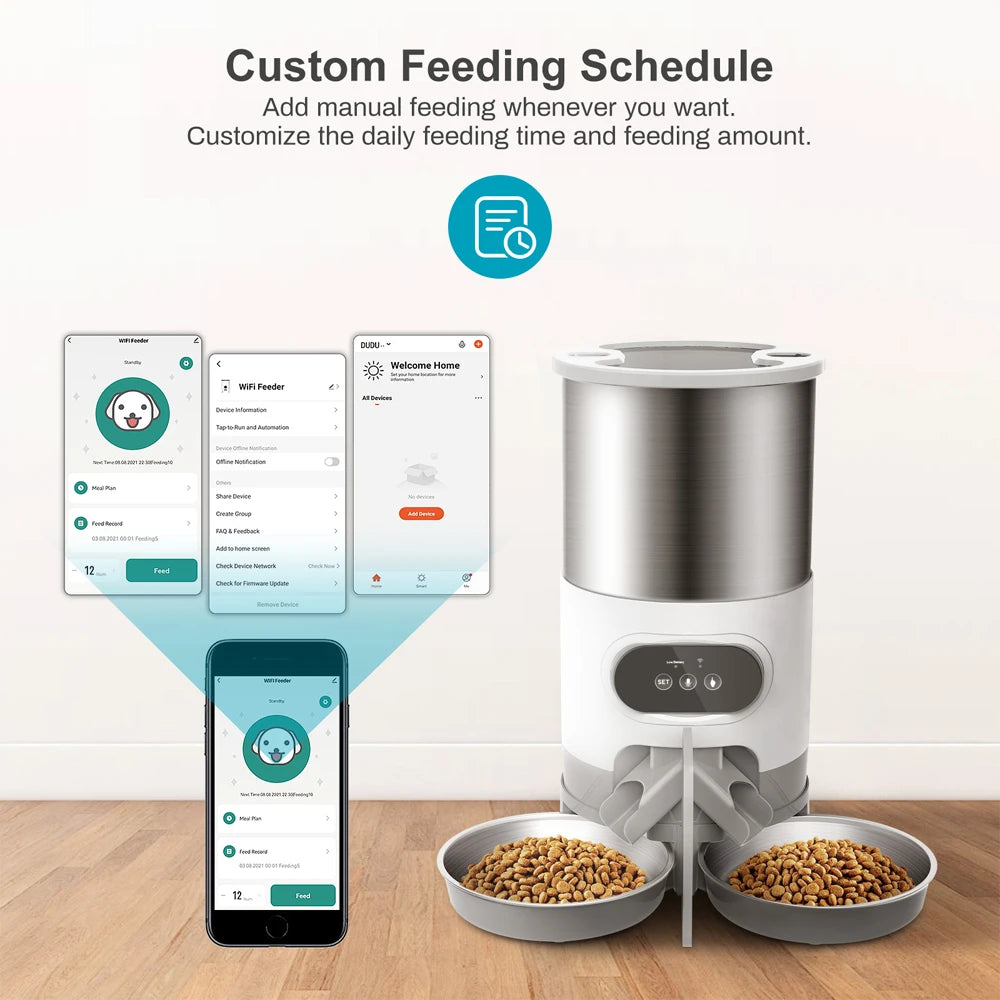 Smart APP Pet Feeder Cat Dog Food Dispenser