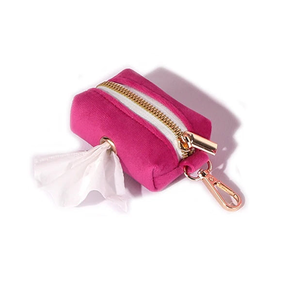 Fuchsia Velvet Personalized Dog Collar
