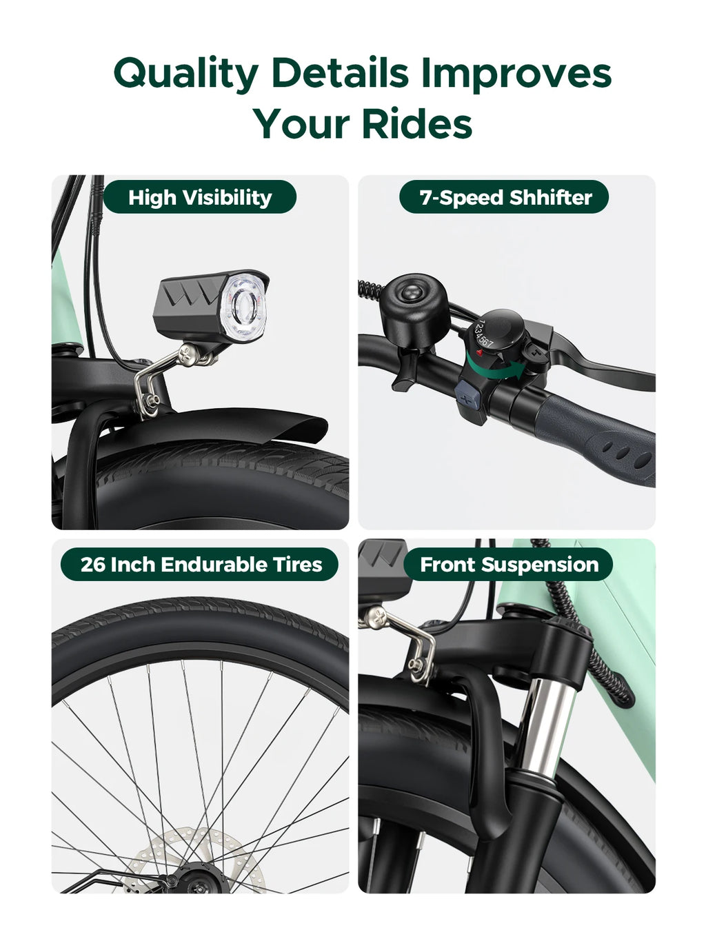 MileCity  26 "Electric Bike for Comuting