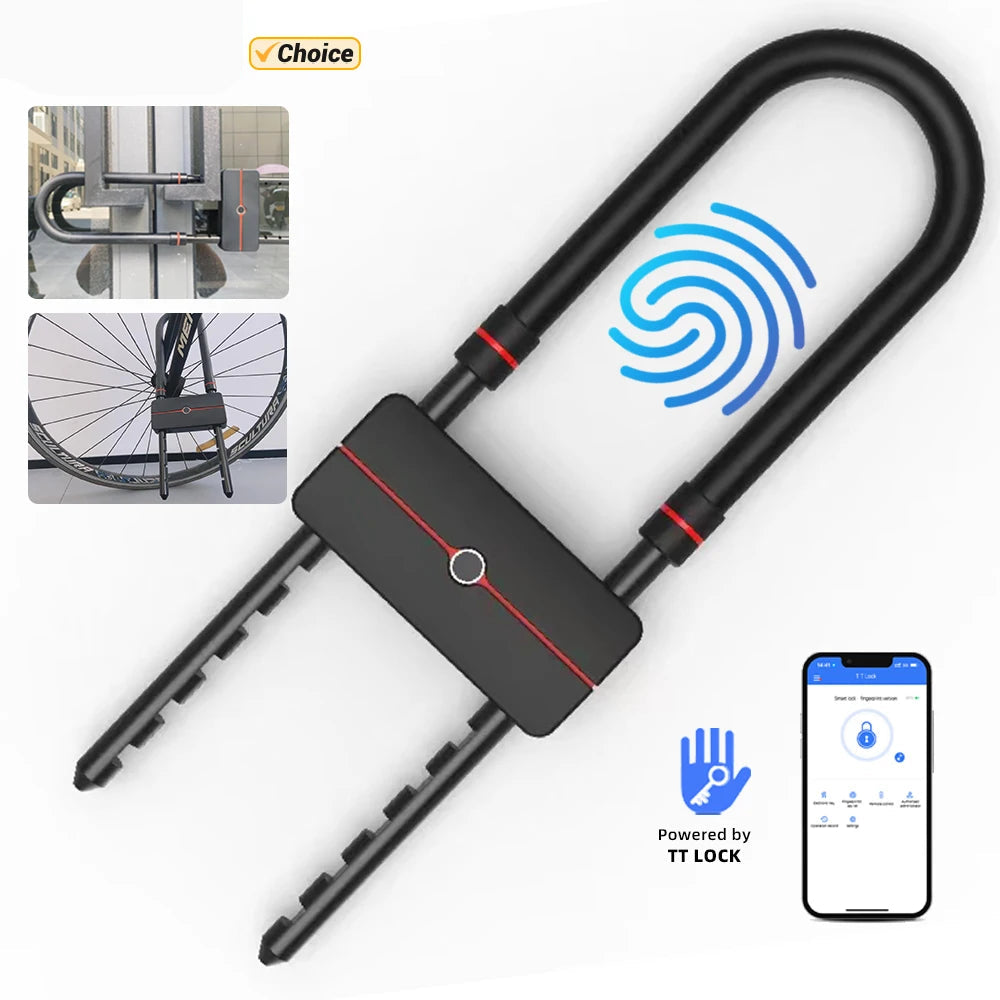U-Shape Electronic Bicycle Lock Smart
