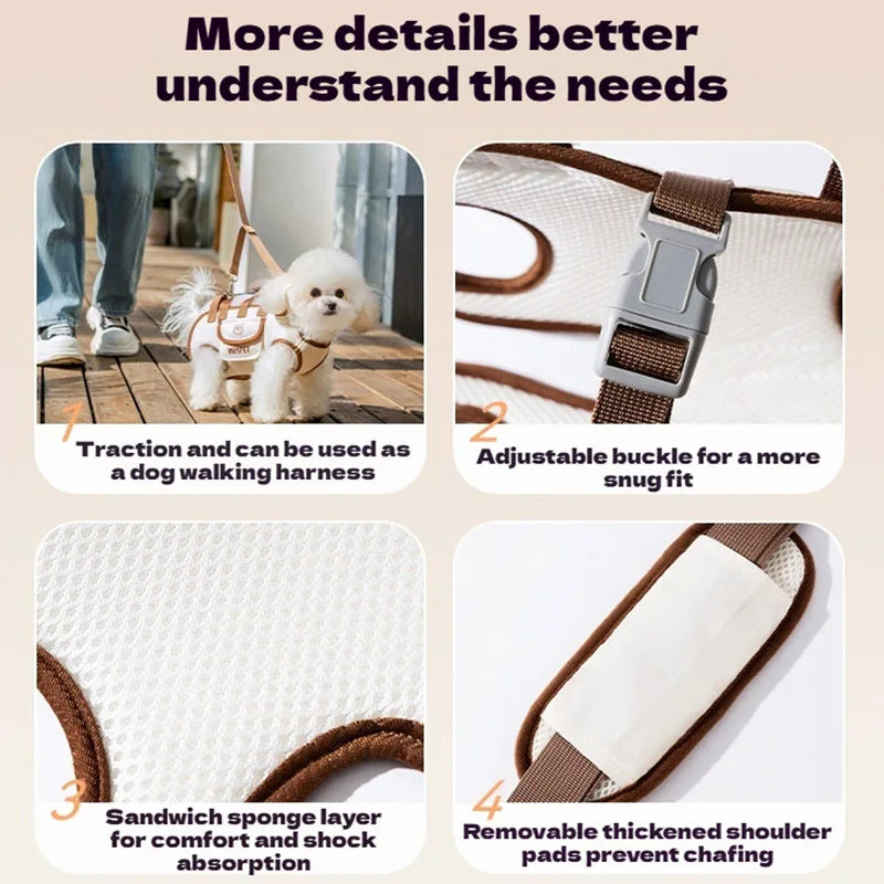 Dog bag out portable breathable