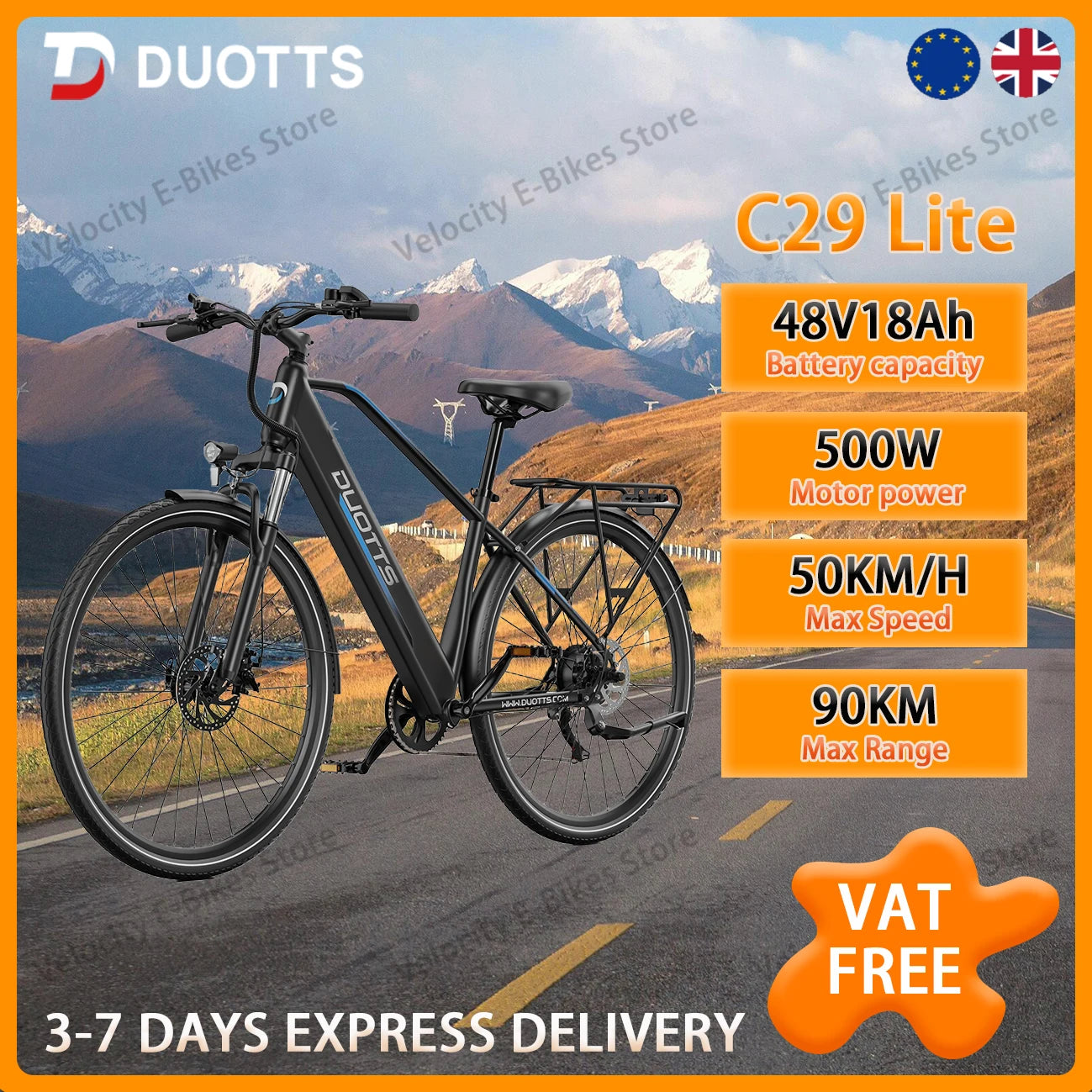 2026 New Duotts C29Lite Electric Bicycle