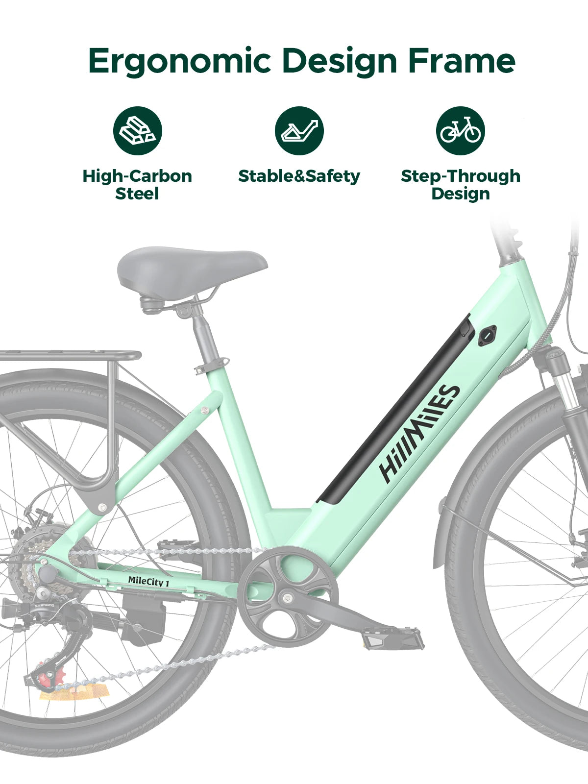 MileCity  26 "Electric Bike for Comuting
