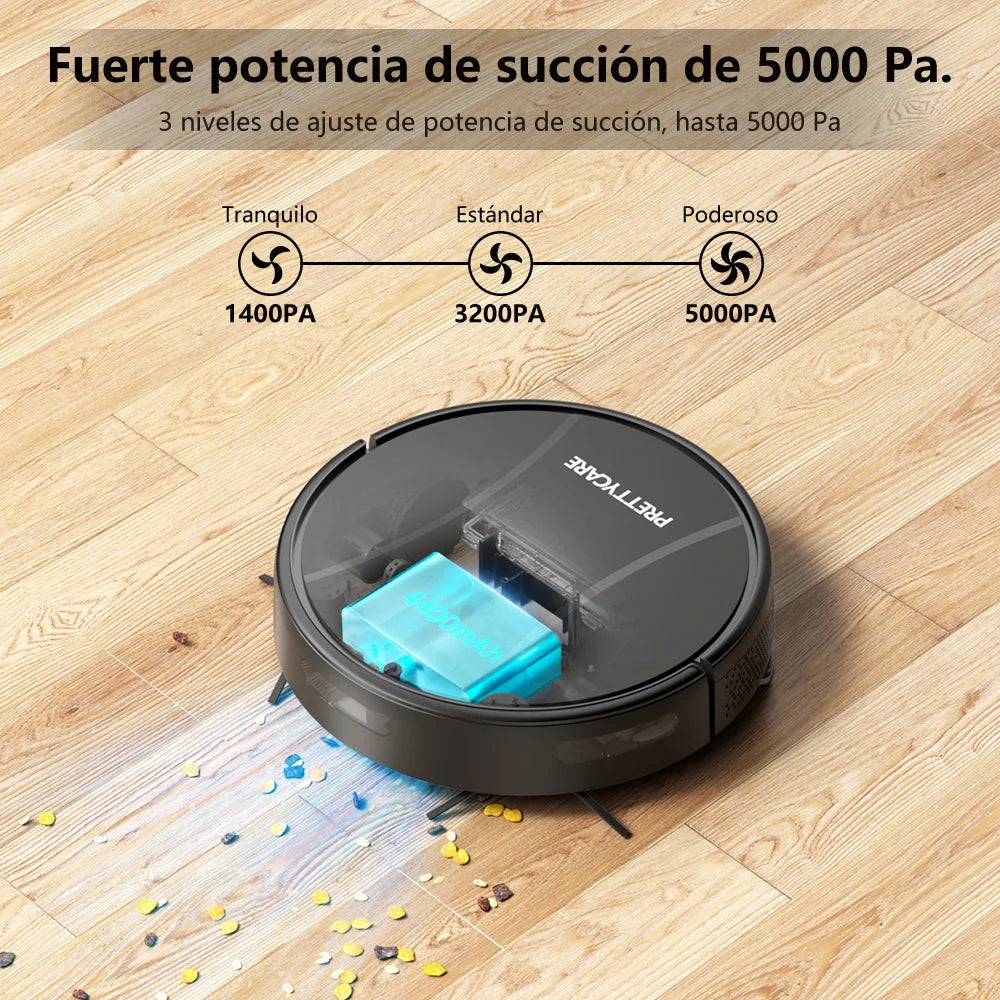 PrettyCare C2 Robot Vacuum Cleaner and Floor Mop