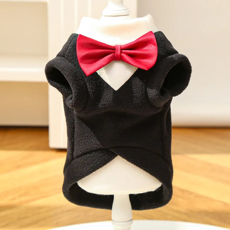 Elegant Wedding Party Suit with Bow