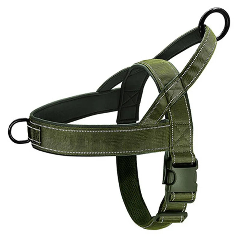 Tactical Anti-Pull Dog Harness  Adjustable, Outdoor Training