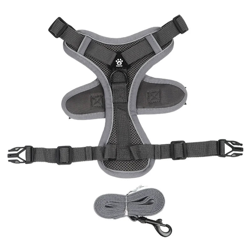 No Pull Dog Harness and Leash Set Adjustable