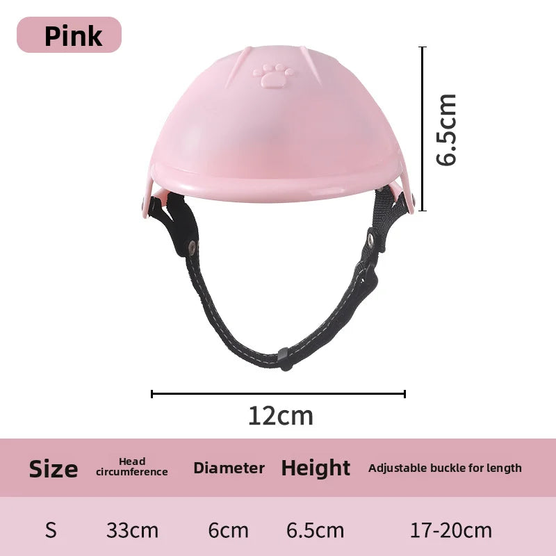 Pet Helmet Pink Dog Cat Motorcycle
