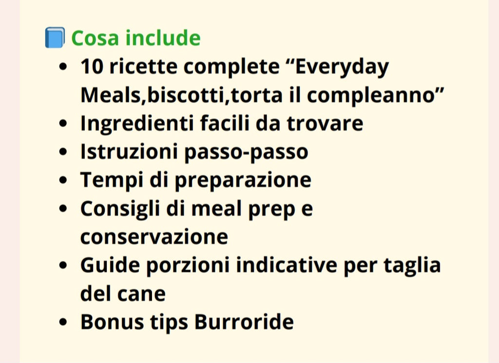 Burroride Homemade Dog Cookbook