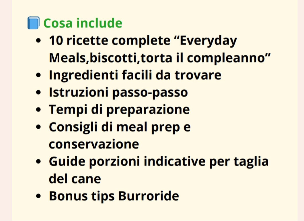 Burroride Homemade Dog Cookbook