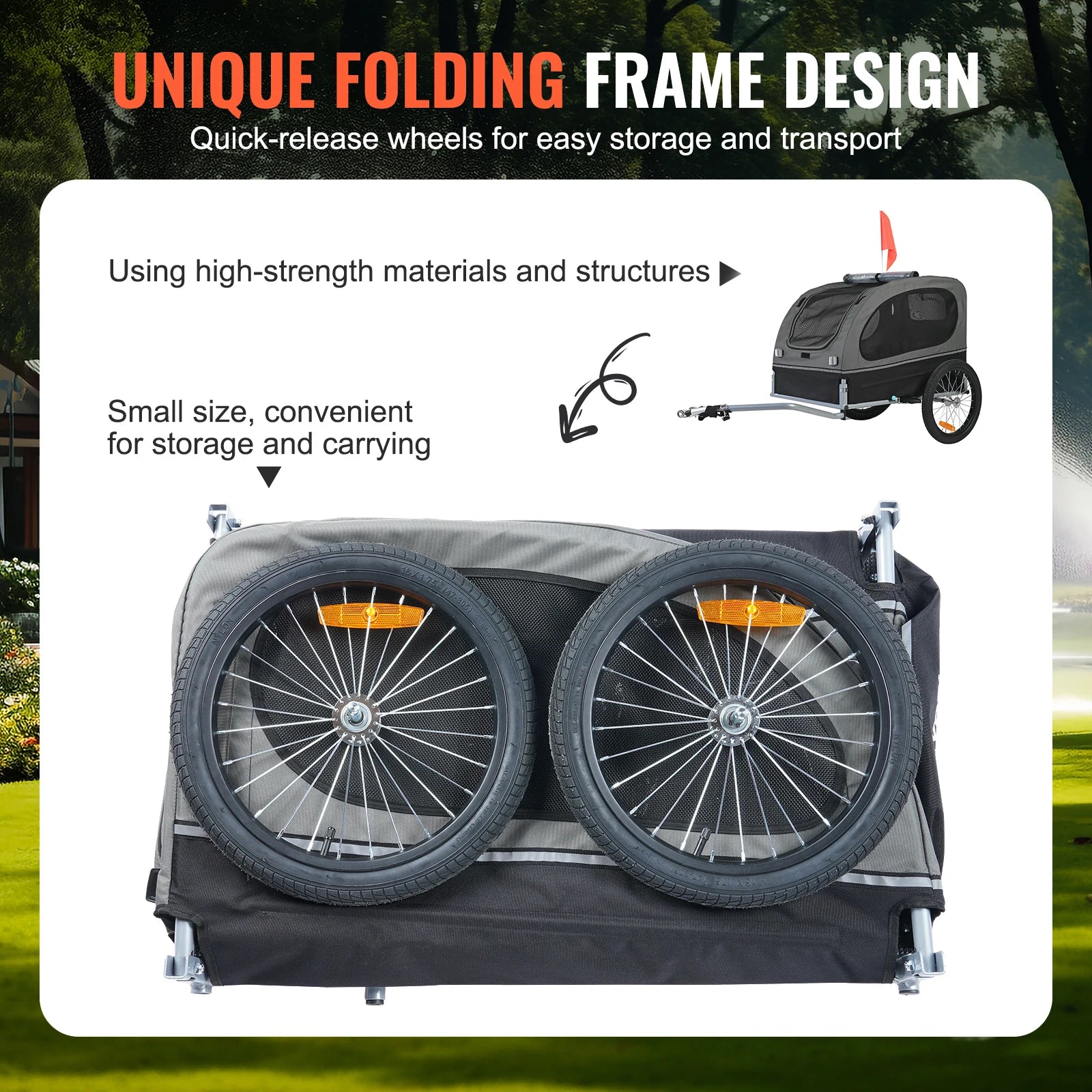SucceBuy  Dog Bike Trailer