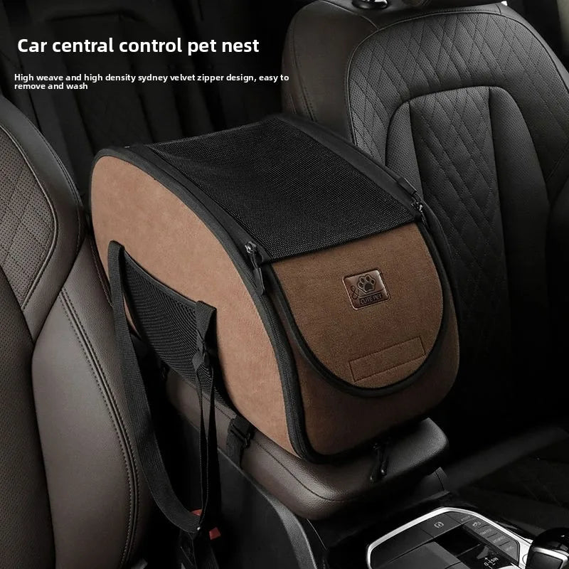 Central control car mounted dog kennel, pet pocket