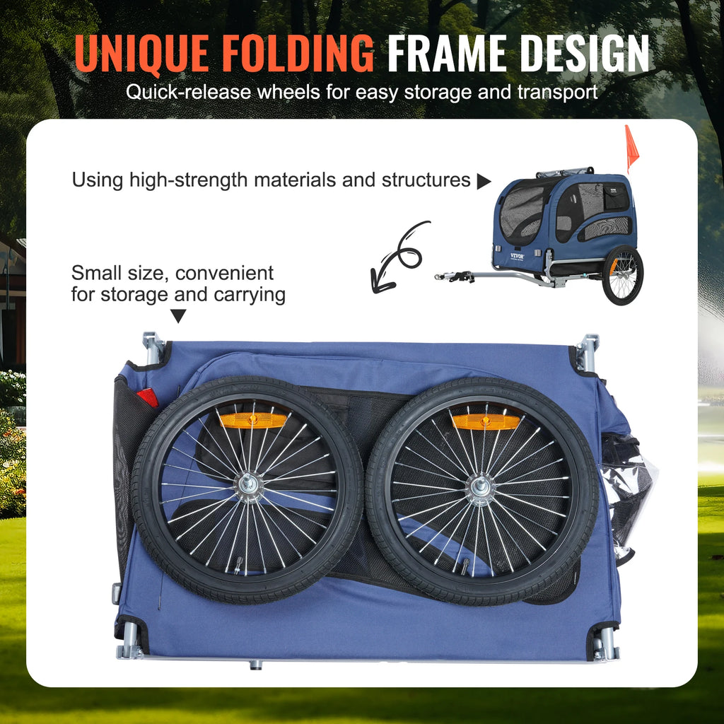 Dog Bike Trailer with Coupler