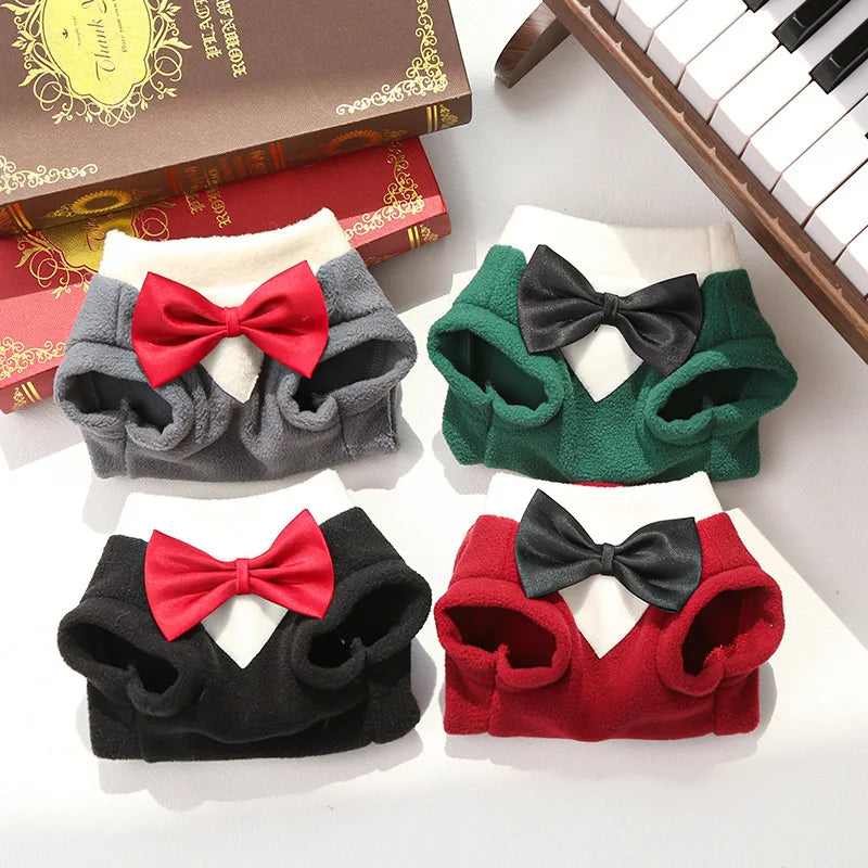 Elegant Wedding Party Suit with Bow